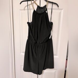Sleeveless black romper